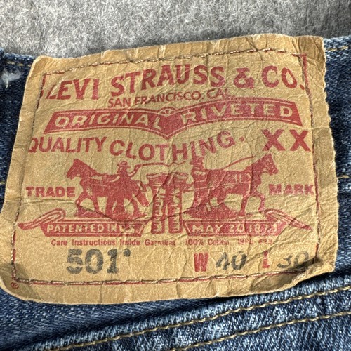 Levi’s 501 Jeans Men’s 40x30 Original Fit  “Have been hemmed see photo” - Picture 2 of 17