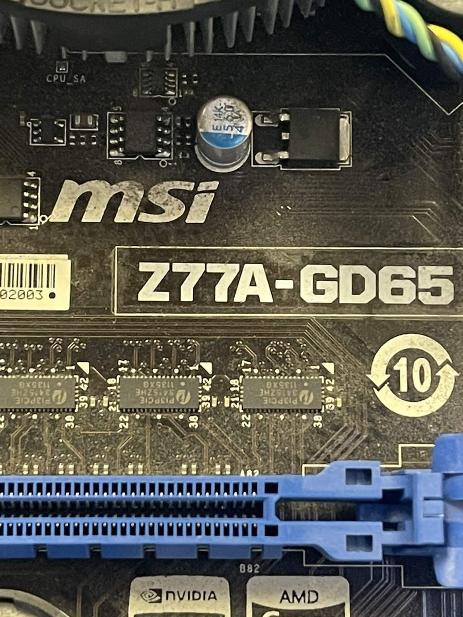 MSI Z77A-GD65 GAMING MOTHERBOARD | For Intel | DDR3 SDRAM | 4