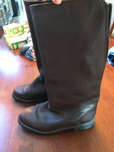 wide calf leather boots canada