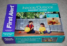 First Alert Indoor Outdoor Balcony Guard Covers 39"x120" Durable Safety Net Kids
