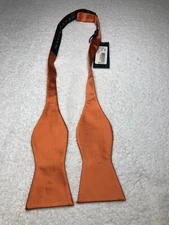 CREMIUEX MENS BOW TIE SOLID ORANGE