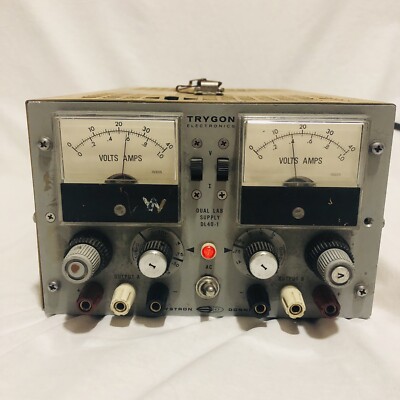 Trygon DL40-1 Dual Lab Power Supply 0-40VDC 0-36VDC 0-1A Bench Test Equipment