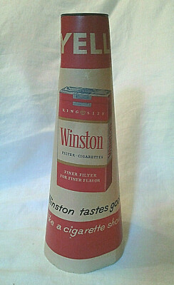 Vintage Winston Cigarettes Megaphone - 