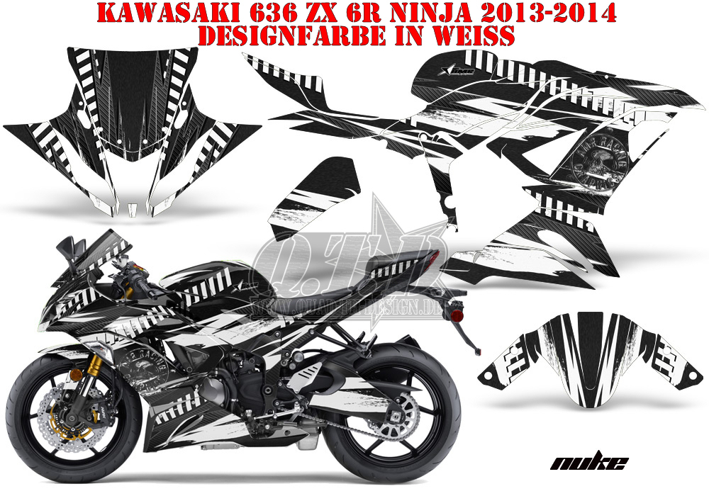 AMR RACING DEKOR GRAPHIC KIT KAWASAKI ZX-6R 636/10R/Z-1000 SX NUKE
