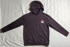 Vans Off The Wall Faded Black Hoodie Sweatshirt Size Large Pockets Pullover