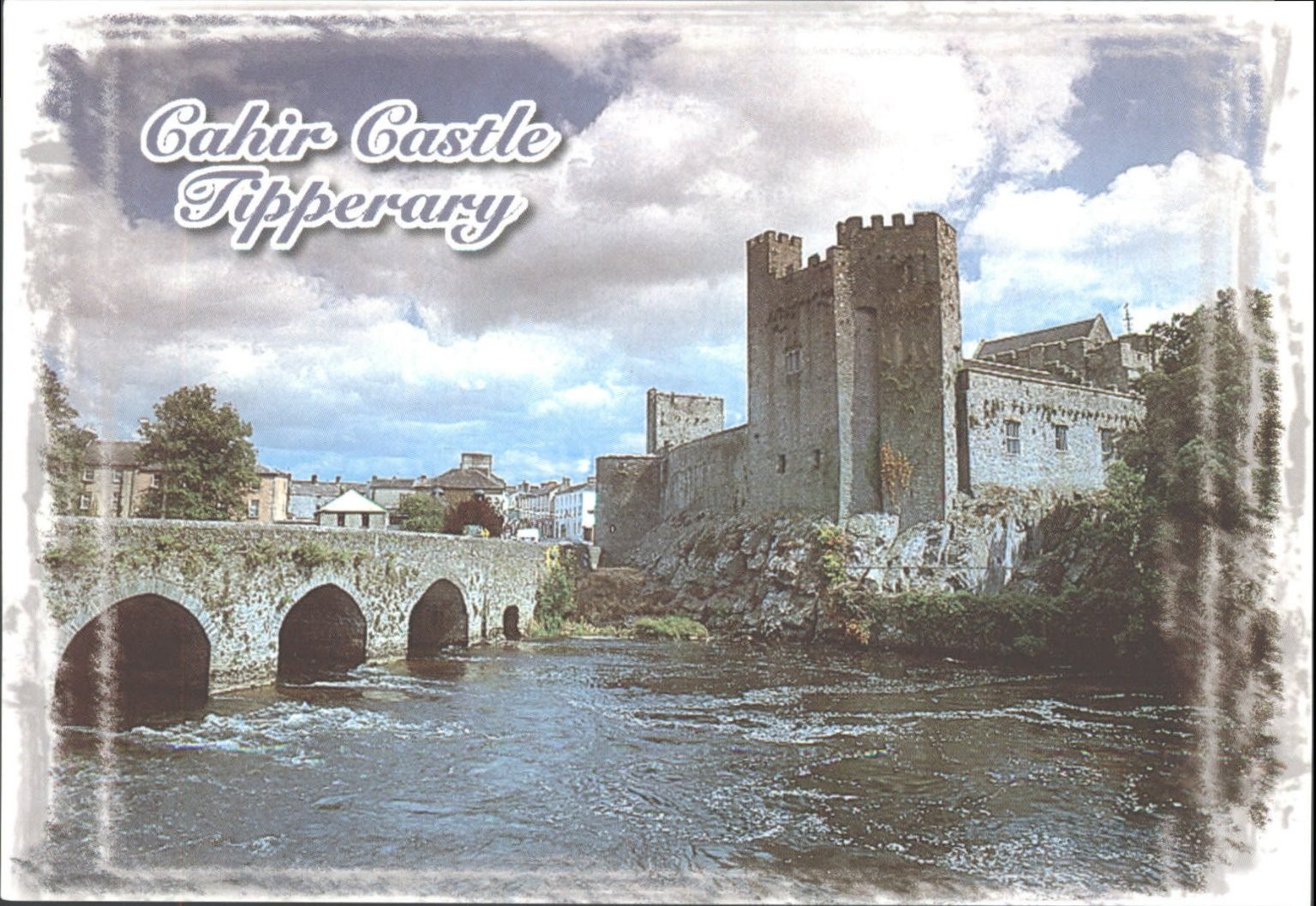 Cahir Castle Tipperary Ireland John Hinde Original Postcard
