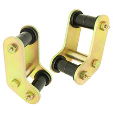 Rockjock Greasable Heavy Duty Boomerang Rear Shackles Fits Jeep Yj Wrangler