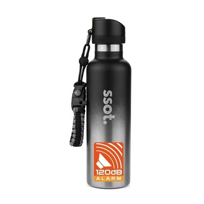 ssot BUZZTLE 120DB Alarm Insulated Stainless Steel Water Bottle with Fire Sta...