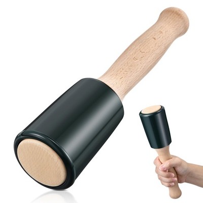 Precision 15oz Wood Carving Mallet Ergonomic Wooden Handle Urethane Head