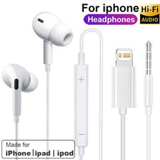 Original Earphones For Apple iPhone 14 Pro Max Lightning Headphones 13 12 11