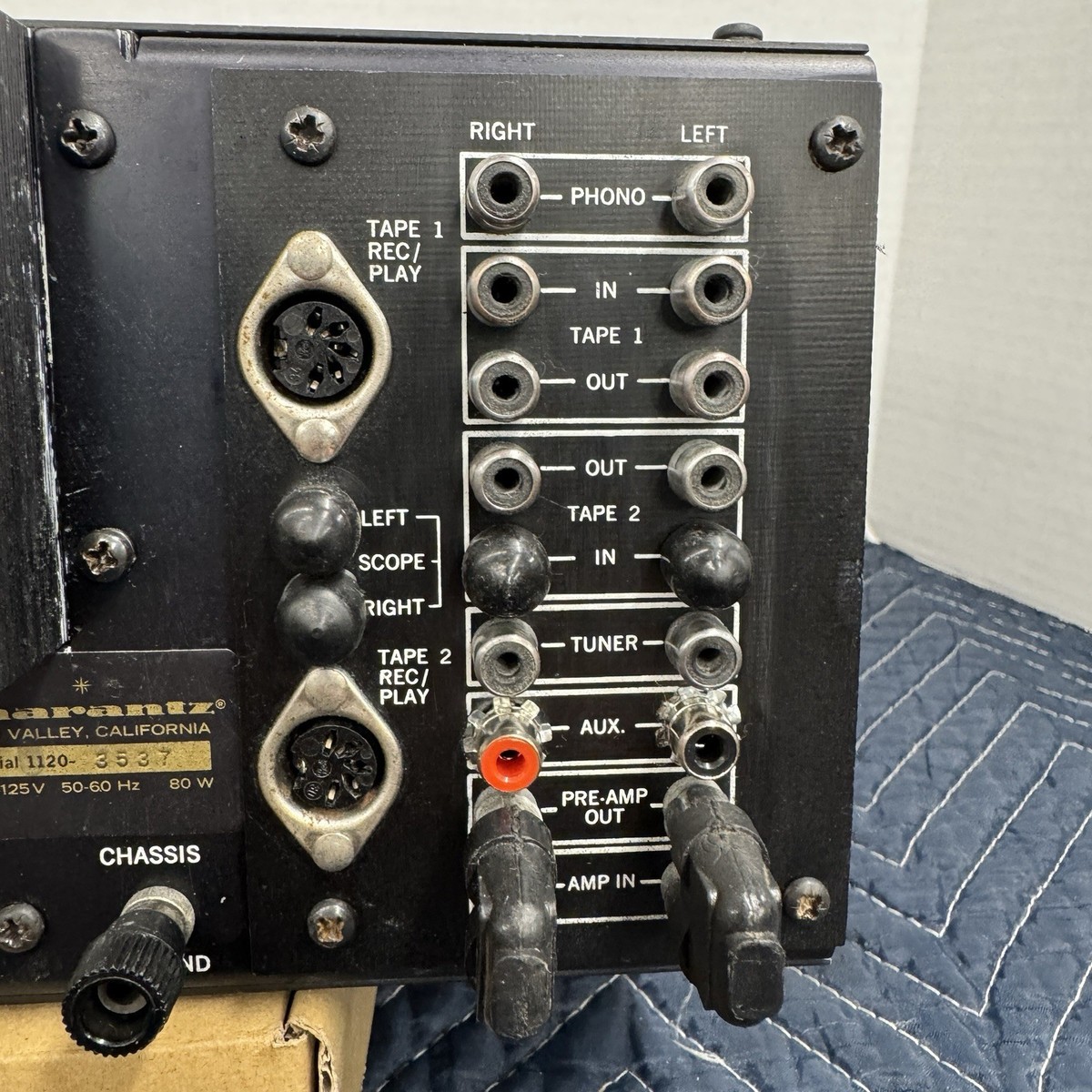 MARANTZ 1120 CONSOLE STEREO AMPLIFIER - SERVICED - CLEANED