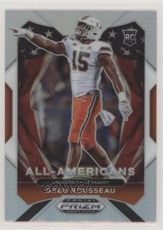 2021 Panini Prizm Draft Picks All-American Silver Prizm Greg Rousseau #200 xm5