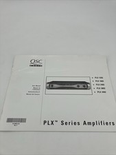 QSC PLX Series Amplifiers User Manual. PLX 1202, 1602, 2402, 3002, 3402.