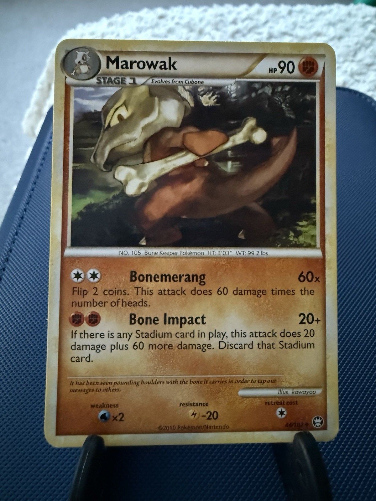 Marowak 44/102 HGSS Triumphant Pokemon Card LP/NM