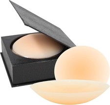 Creme Nipple Covers 2 Pairs Ultra-Thin Reusable Silicone Sticky Pasties Bra