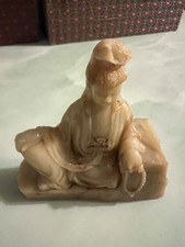 古董原始寿山石主中国风雕像、雕像| eBay