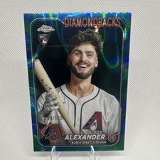 Topps Chrome Blue-Green Lava Lamp Refractor Blaze Alexander #USC62 Rookie /125