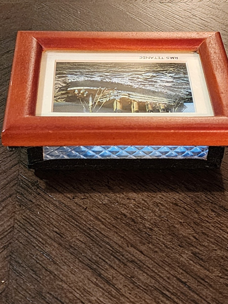 Vintage RMS Titanic Framed Picture – Small Wood Frame – Wall