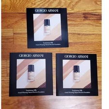 LOT of 3 Giorgio Armani Luminous Silk Award-Winning Natural Flawless Foundation