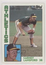 1984 Topps Carney Lansford #767 2k3