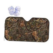 Camouflage Hunting Car Windshield Sunshade Front Window Sun Visor Small White4