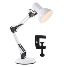 Innoteck Desk Lamp Swing Arm Adjustable Architect Lamp With Base and Desk Clamp
