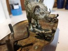 ANTIQUE Franz Bergman, A Cat, Vienna Bronze Sculpture, ca. 1900 Ink Well — photo 10