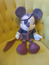 Mickey Mouse Plush Dressed as Pirates of the Caribbean Disney Parks 18  Plush