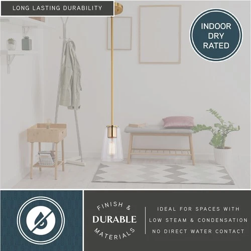 Vaxcel Lighting P0396 Beverly 5"W Mini Pendant - Brass - Picture 12 of 12