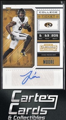 J'Mon Moore 2018 Panini Contenders Draft Picks #160 Missouri Tigers Auto