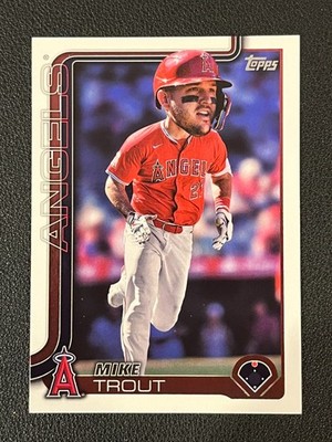 Mike Trout 2025 Topps Baseball Big Head SP Variation Angels 200