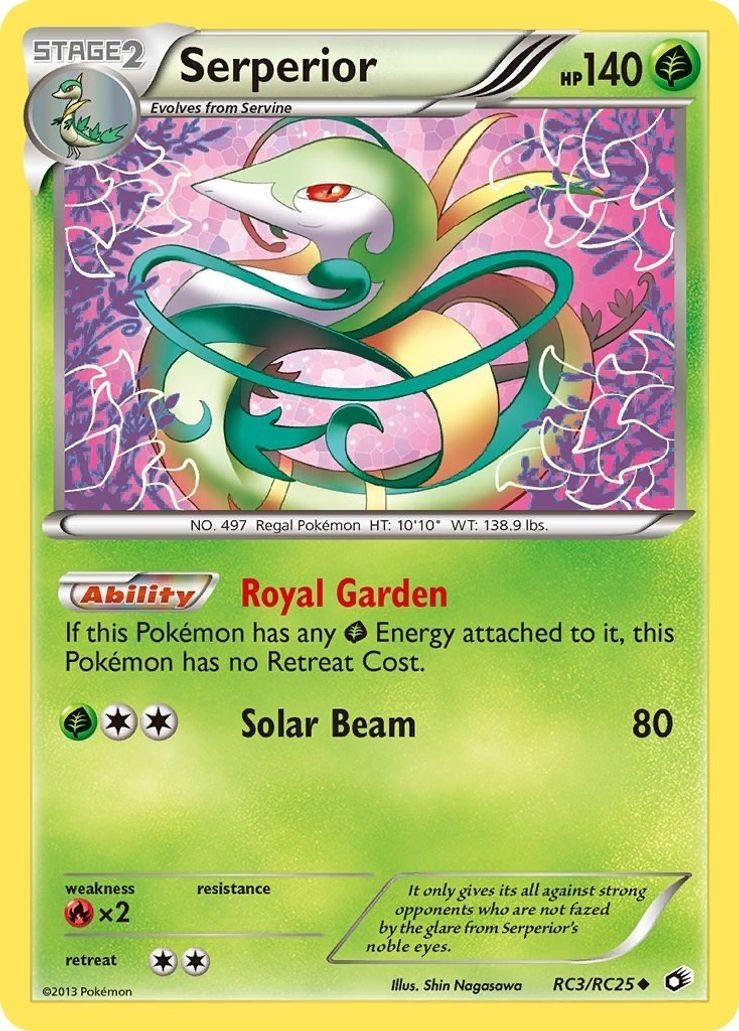 Serperior - RC3/RC25 - Pokemon Legendary Treasures Radiant Collection Card LP
