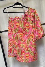 Show Me Your MuMu women’s high volume mini dress one shoulder size medium