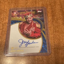 Topps 2025 WWE Universe Jerry Lawler Universe Autographs Blue Pulse Auto 195/199