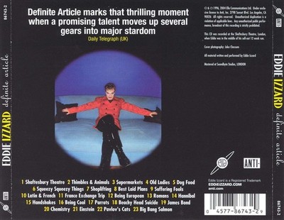 EDDIE IZZARD - DEFINITE ARTICLE NEW CD