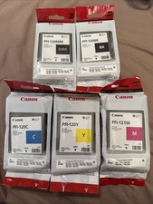 Canon PFI-120 Ink Tank Bundle Matte Black, Cyan,Yellow, Black PFI-121 Magenta