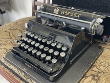 Antique Bar Lock Co Bar-Let Typewriter Model 2 Black With Case ~NICE thumbnail