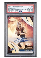 2018 Panini Certified - Gold Team Josh Allen #GT-JOA Auto /10 (AU, RC) Pop 1!