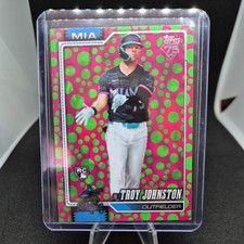 2026 TOPPS HOLIDAY EASTER POLKA DOTS GREEN/PINK #317 TROY JOHNSTON RC PARALLEL