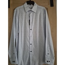 Brand New Tasso Elba Men's Dress Shirt Size M Long Sleeve 100 Cotton light blue