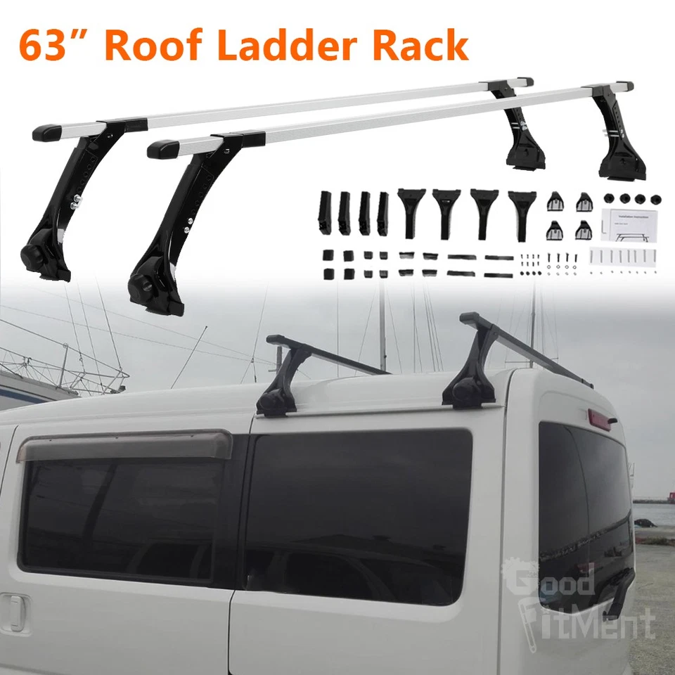 Barras transversales ajustables para furgoneta 2 piezas para GMC Savana 1500 2500 Foto 2 de 4