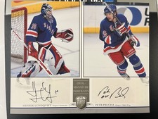Henrik Lundqvist Petr Prucha Be A Player Dual Signature Portraits Rangers 8x10