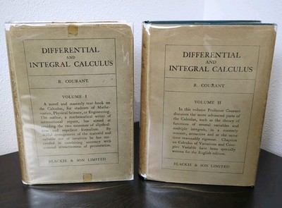 Differential and Integral Calculus ~ R Courant ~ Complete Hardcover Set Lot