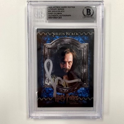 Gary Oldman signed 2004 Harry Potter Sirius Black Foil card auto ~ Beckett BAS