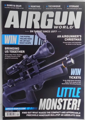 Airgun World magazine Jan 2026 Compact & Affordable Precihole Minotaur Bullpup