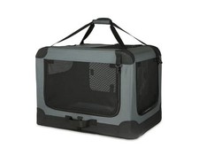 4-Doors Portable Soft-Sided Folding Travel Crate Kennel for pet