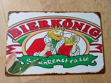 Deko Blechschild Bierkönig - Schinkenstrasse...