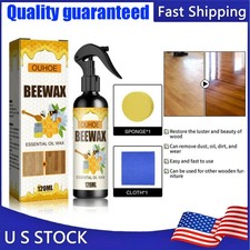 NEW Bee Wax Furniture Polish Spray Natural Micro-Molecularized Beeswax w/ Tool.
