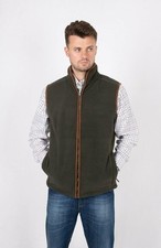 Hazy Blue Bentley Mens Gilet Bodywarmer Full Zip Fleece Waistcoat Shooting UK
