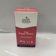 Earth Mama Organic Nipple Butter - Nipple Cream Safe for Breast 2 Fl Oz 2pack